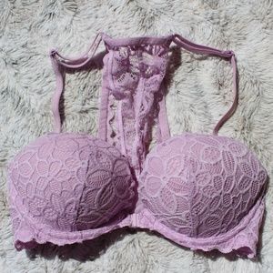 Pink Racerback push up bra